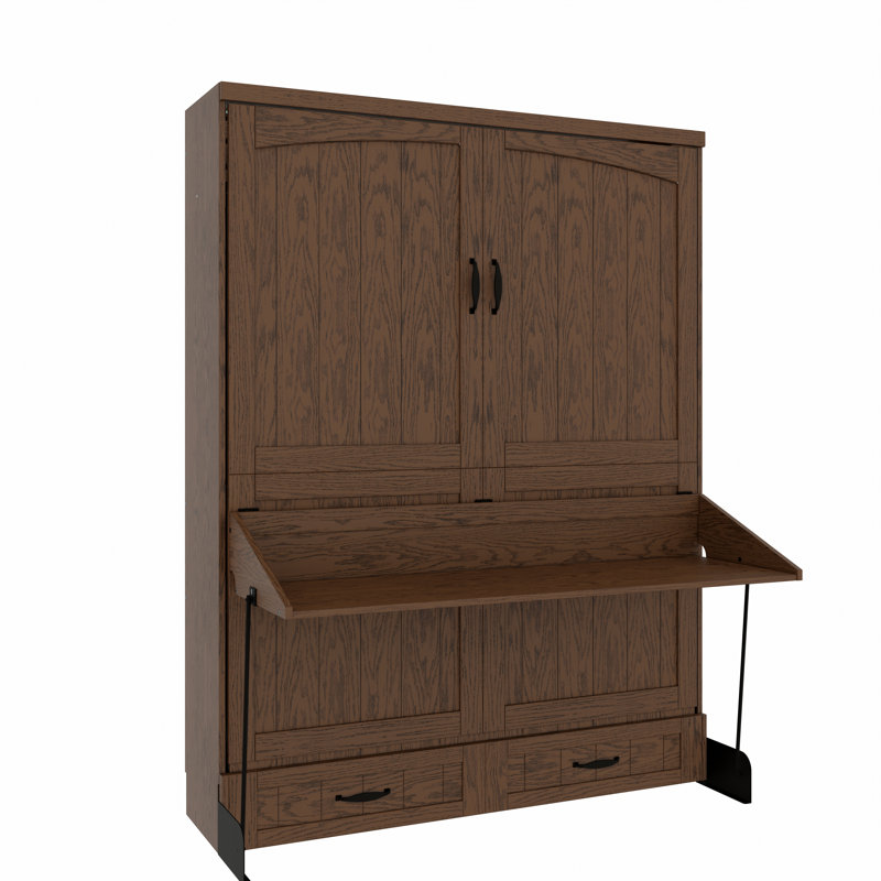 Hokku Designs Junxi Solid Wood Murphy Bed Wayfair
